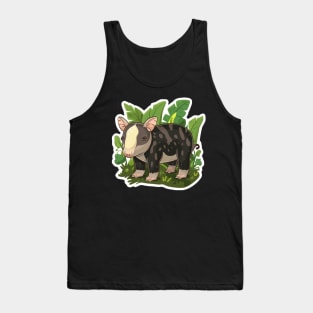 Cute Mountain Tapir Illustration - Adorable Animal Art Tank Top